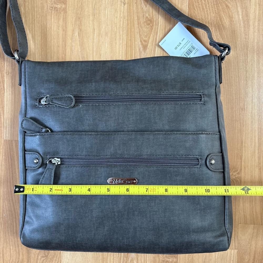 Multisac Gray Women's Crossbody Bag NWT - Picture 9 of 11